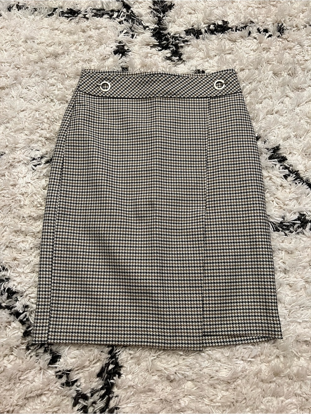 H&M Houndstooth Pencil Skirt
